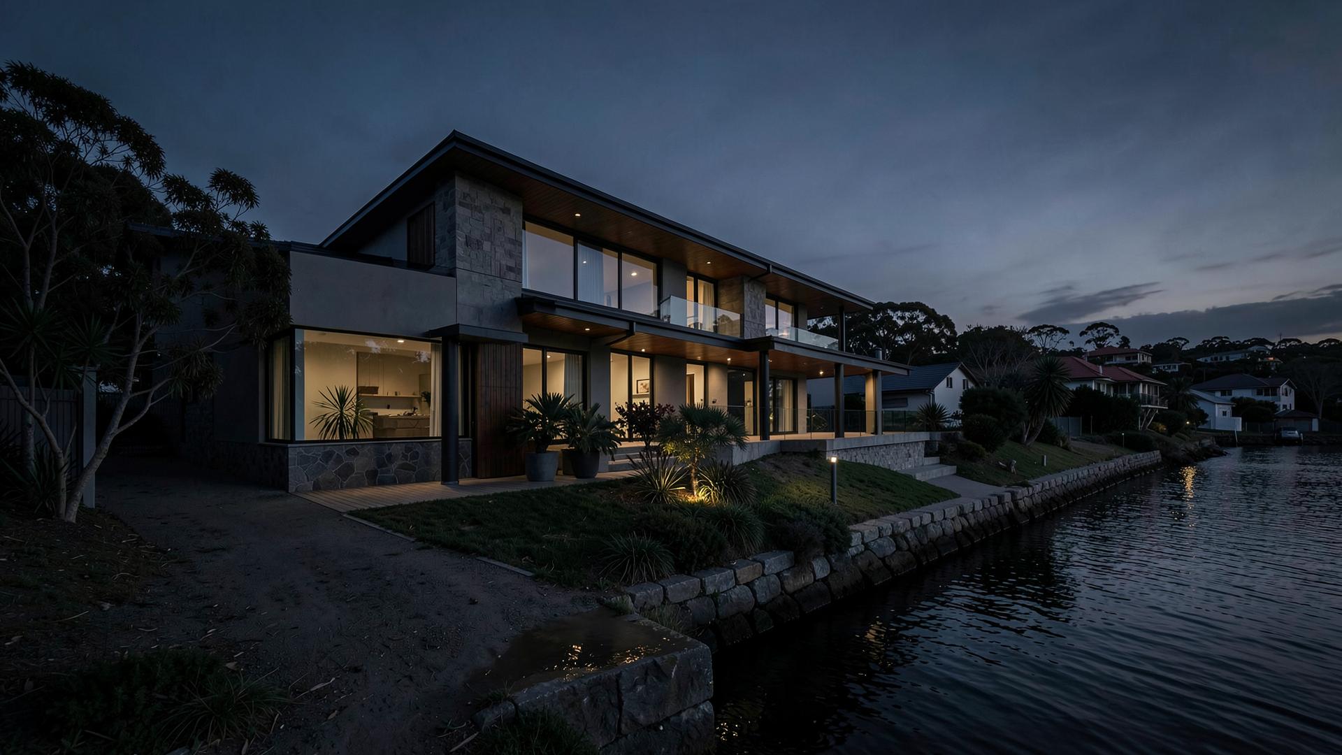 South Australian property settlement paperwork at dusk